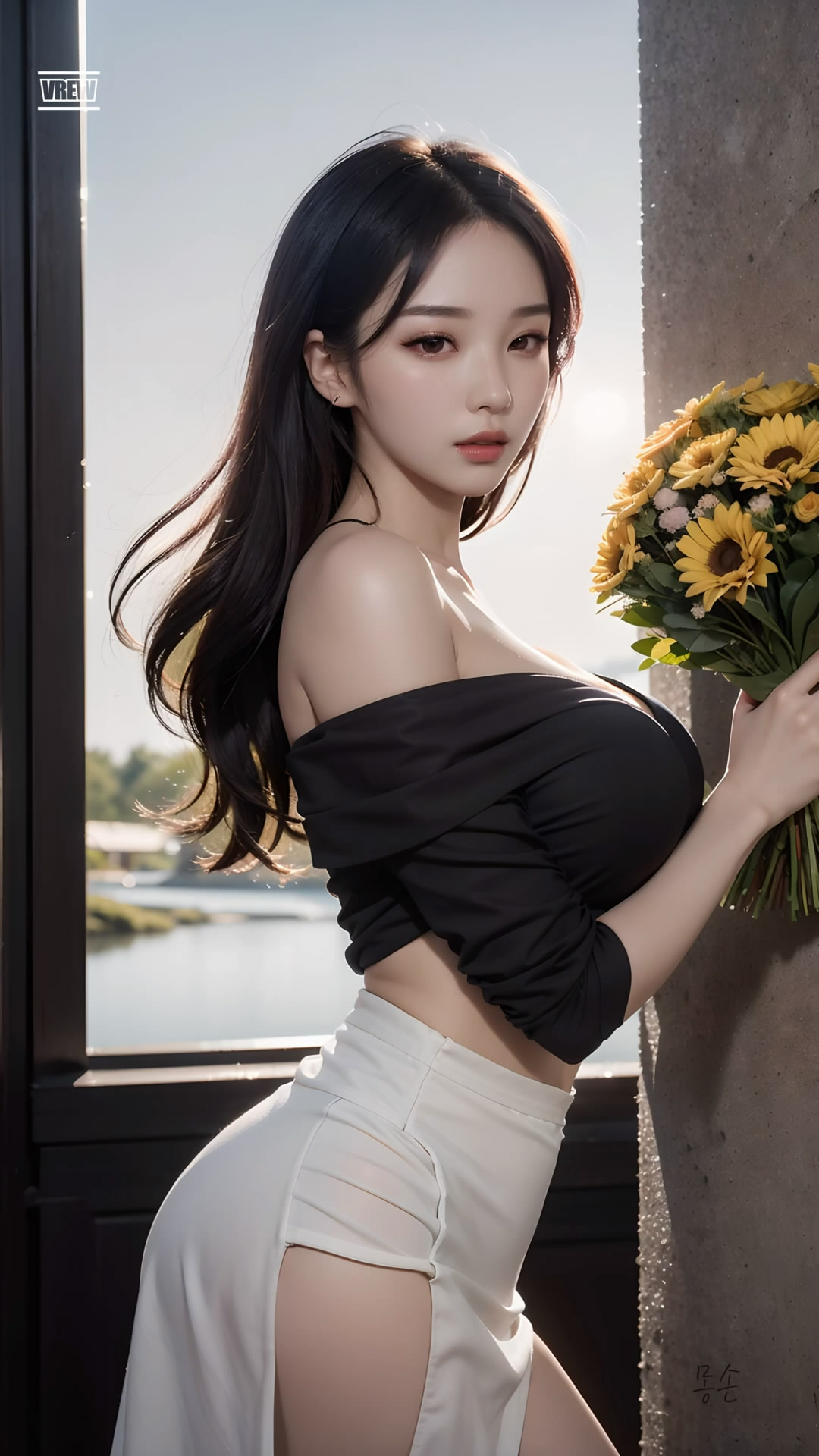 【Ai艺术】身穿连衣裙的女孩