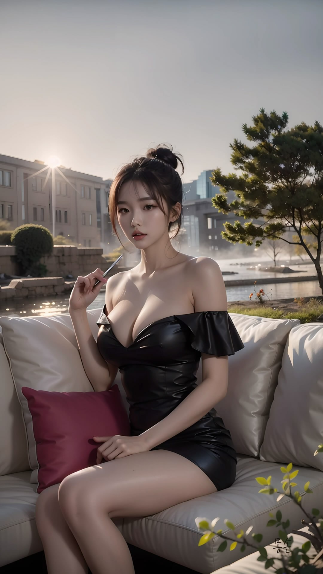 【Ai艺术】身穿连衣裙的女孩