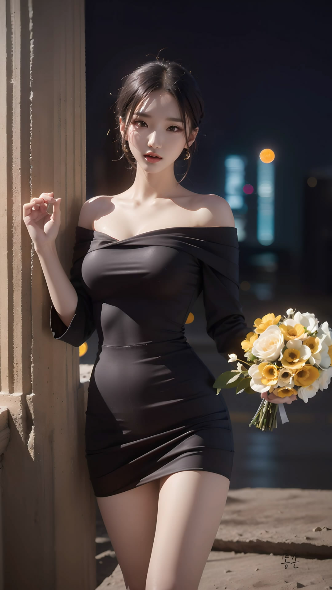 【Ai艺术】身穿连衣裙的女孩