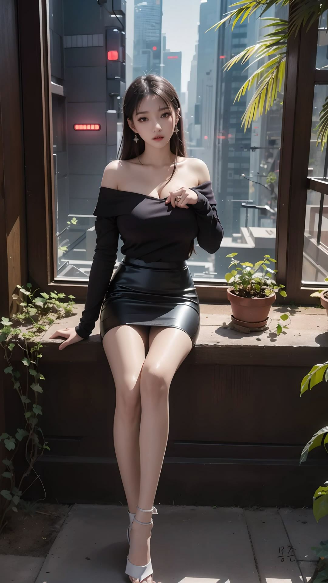 【Ai艺术】身穿连衣裙的女孩
