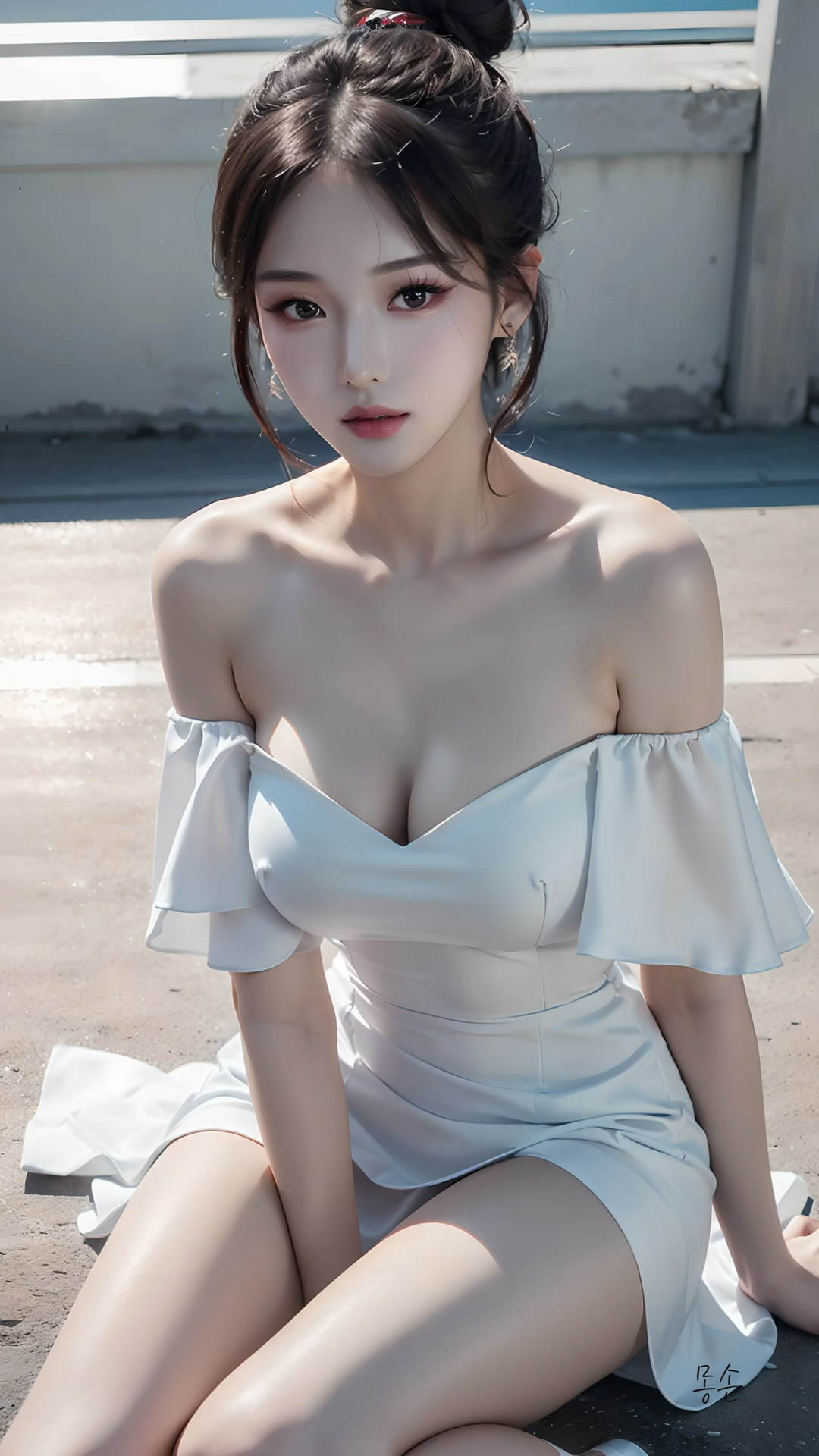 【Ai艺术】身穿连衣裙的女孩