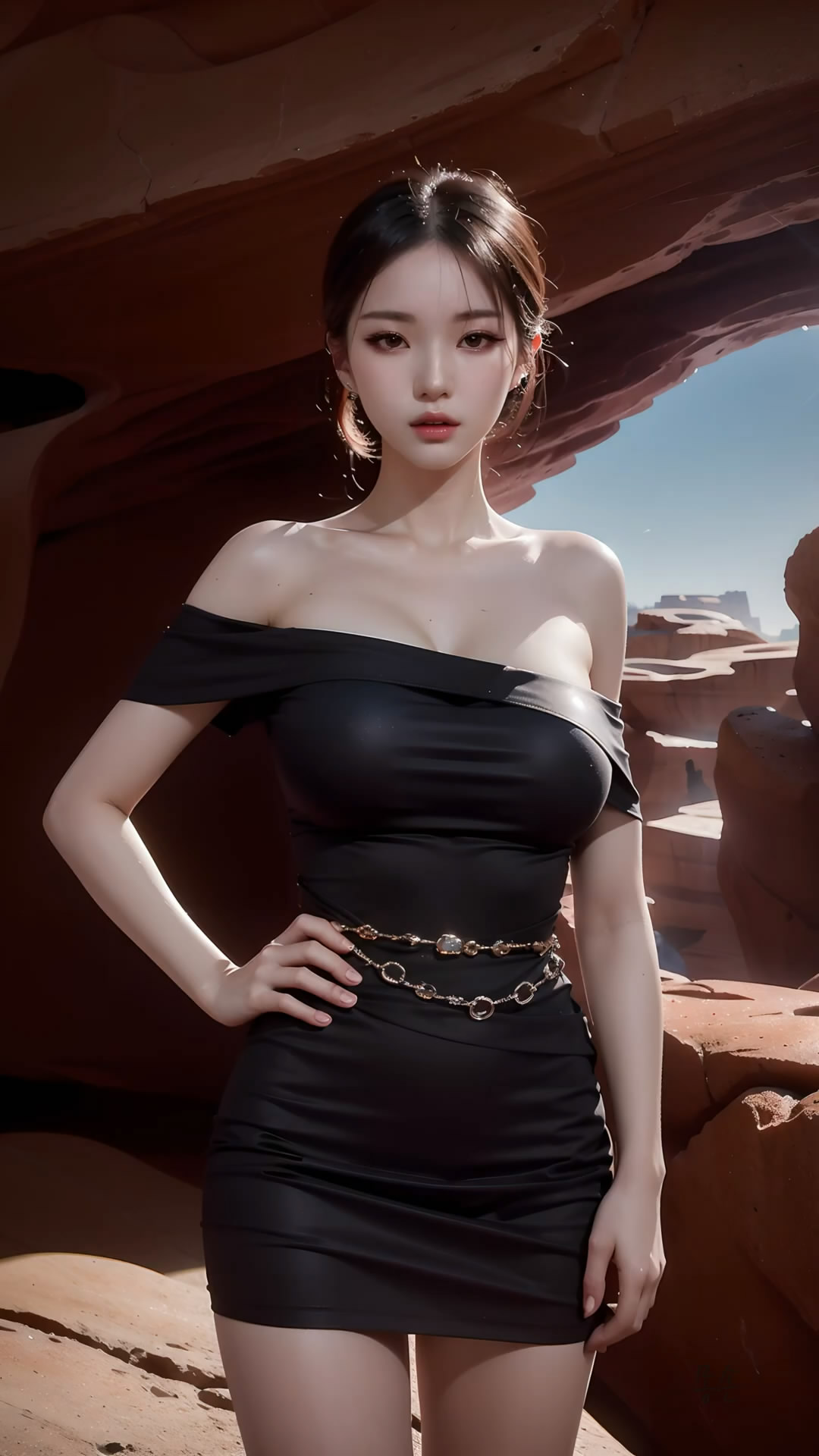 【Ai艺术】身穿连衣裙的女孩
