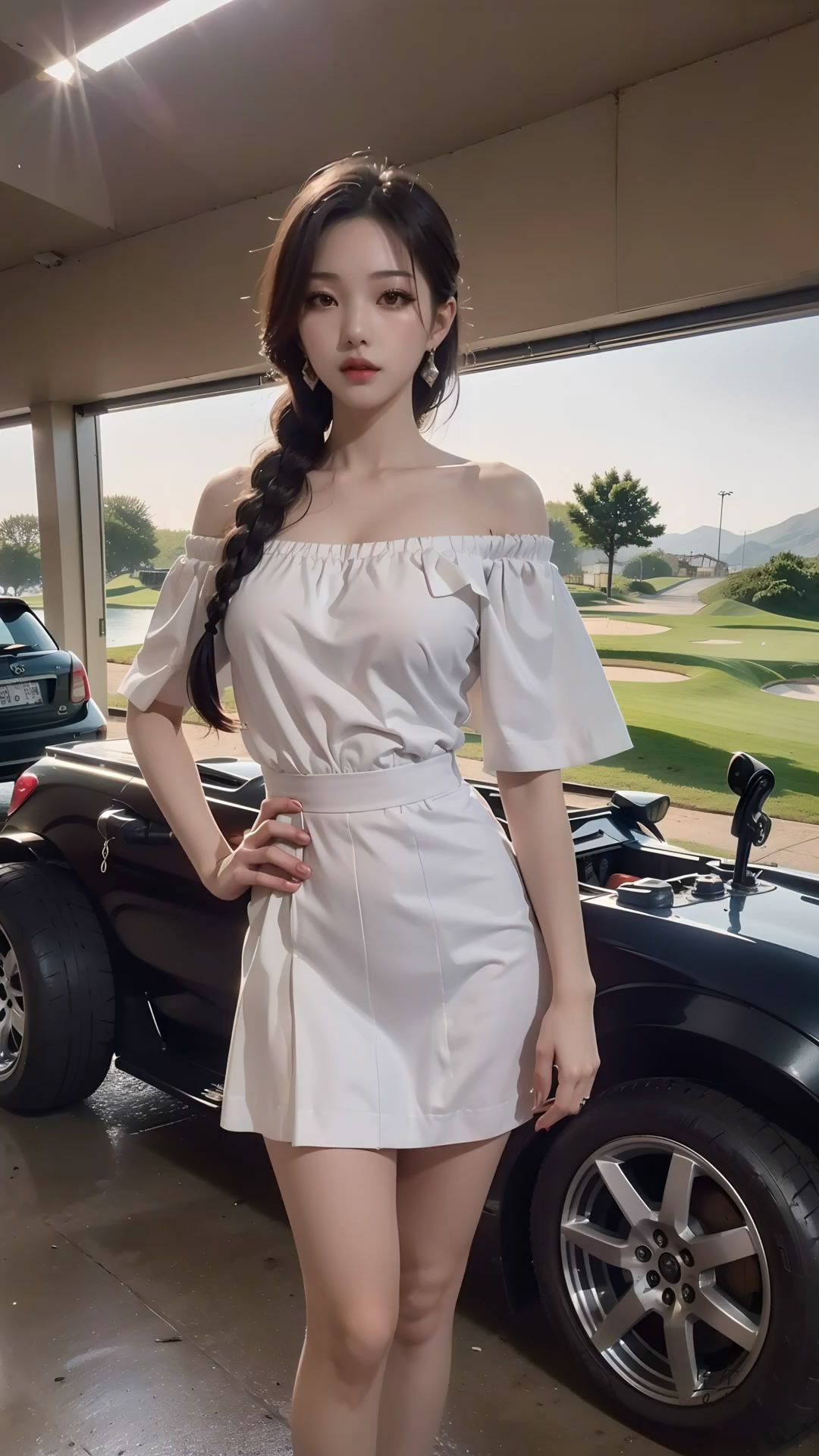【Ai艺术】身穿连衣裙的女孩