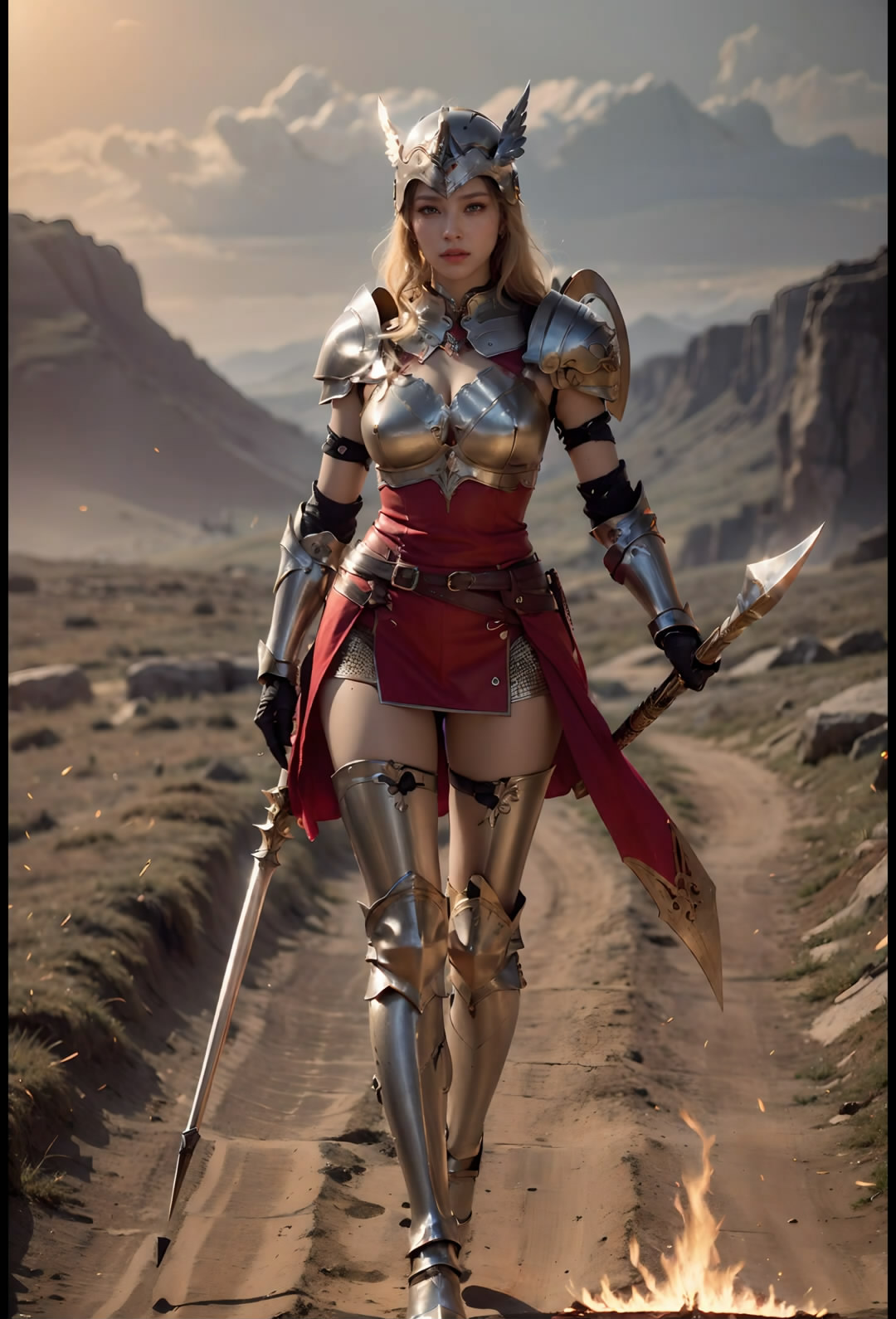【Ai艺术】女武神cosplay
